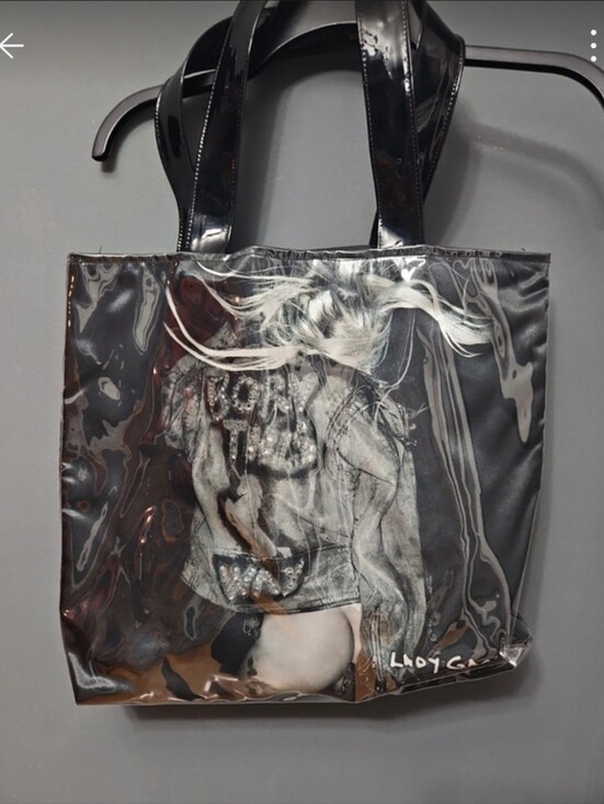 Handbags - Vintage Lady Gaga "Born This Way" Tour Vinyl Tote Bag NWOT